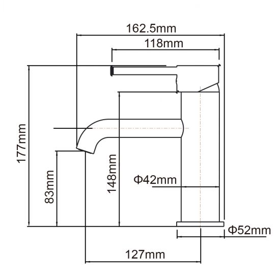 LUCID | PIN LEVELER | BASIN MIXER