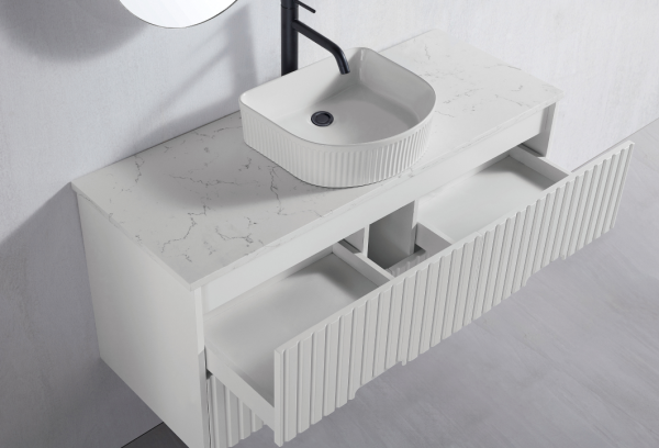 ELENA | 600MM VANITY WITH STONE TOP & UNDERMOUNT BASIN | ANTICA TIMBER