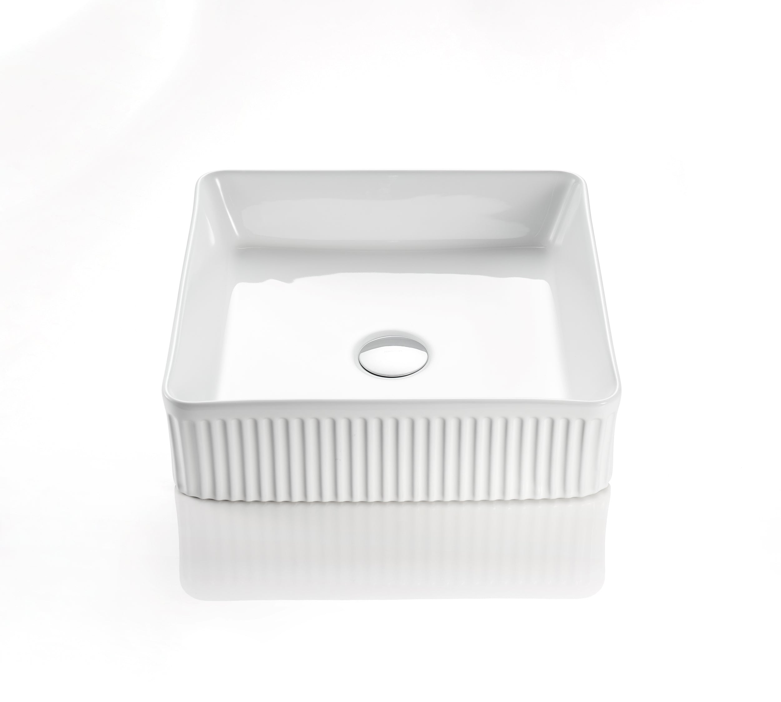 FLUTED SQUARE BASIN | 415X415
