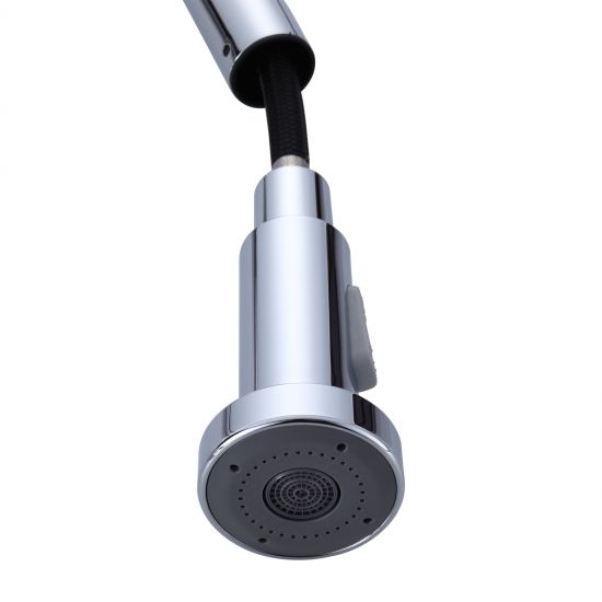 ROUND CHROME | PULL-OUT | KITCHEN SINK MIXER
