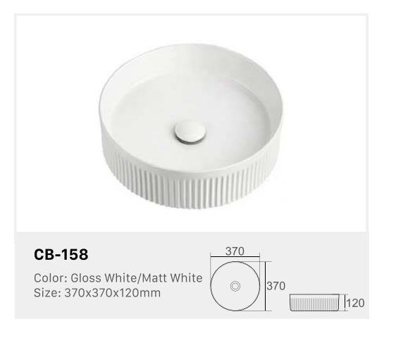 BASIN | GLOSS WHITE | CB-158