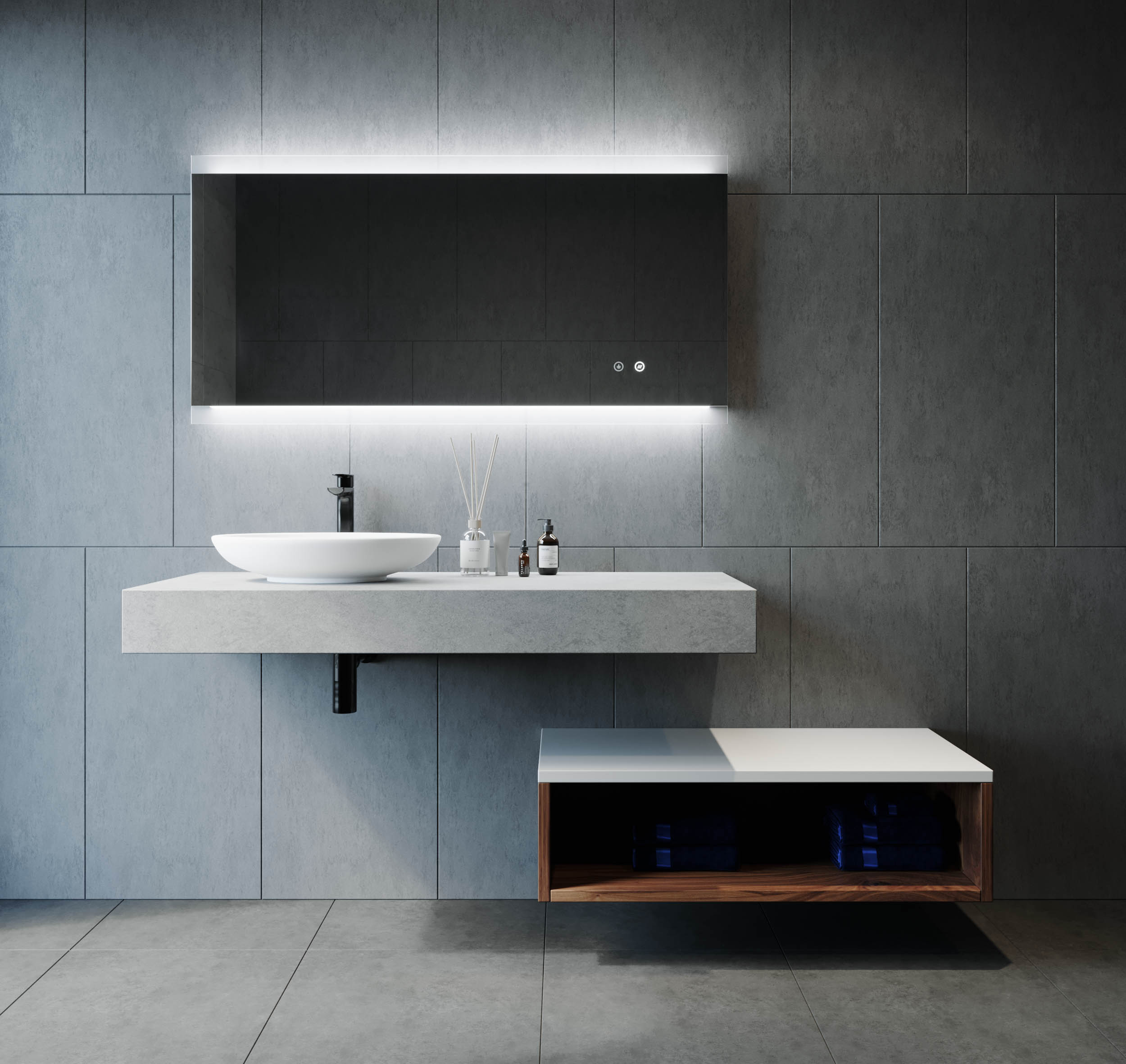 MIRO | RECTANGLE LED MIRROR 1500X750