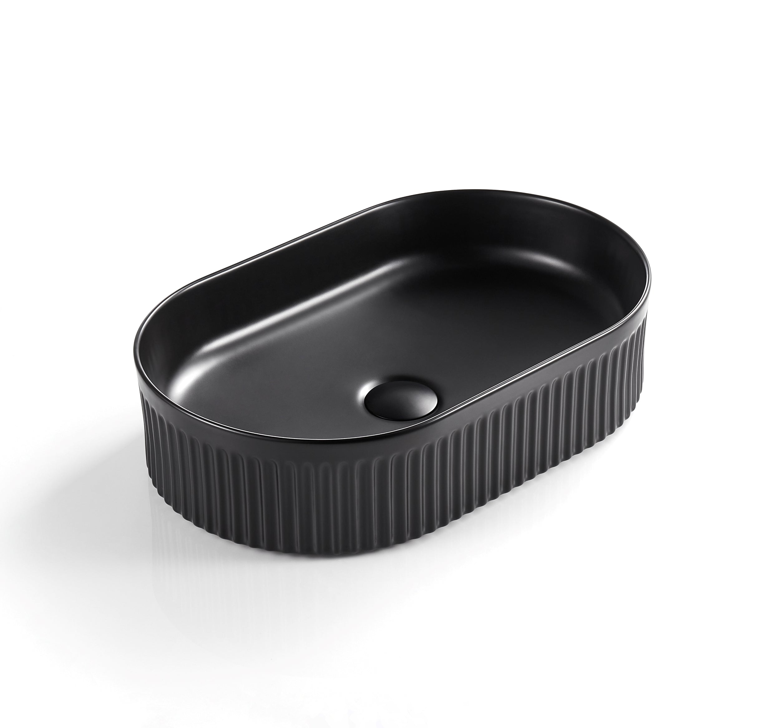 FLUTED OVAL BASIN | 580X360