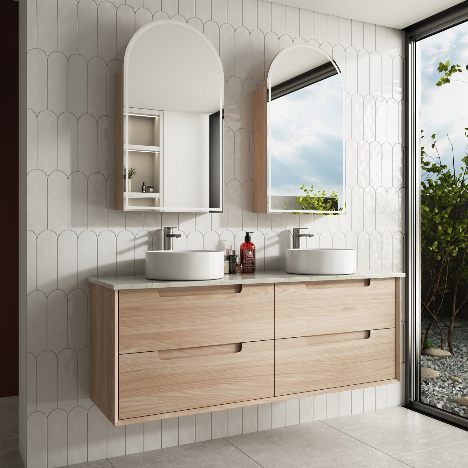 AINSLEY | 1500MM WALL HUNG SINGLE BOWL VANITY WITH CERAMIC TOP