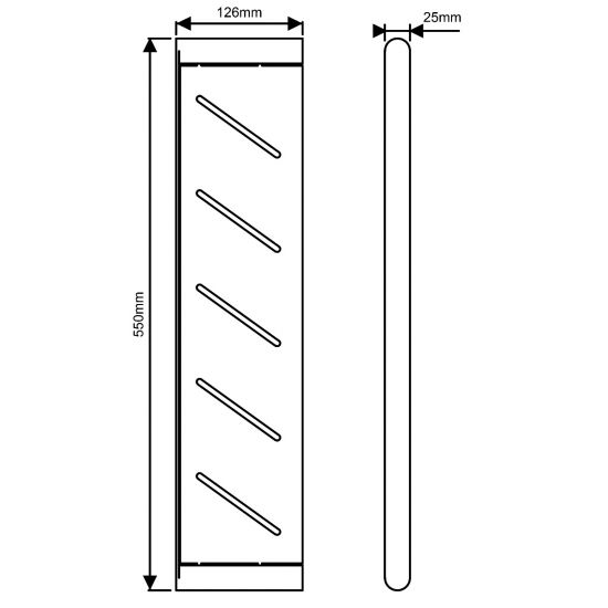 RUSHY | STAINLESS STEAL | SHOWER SHELF