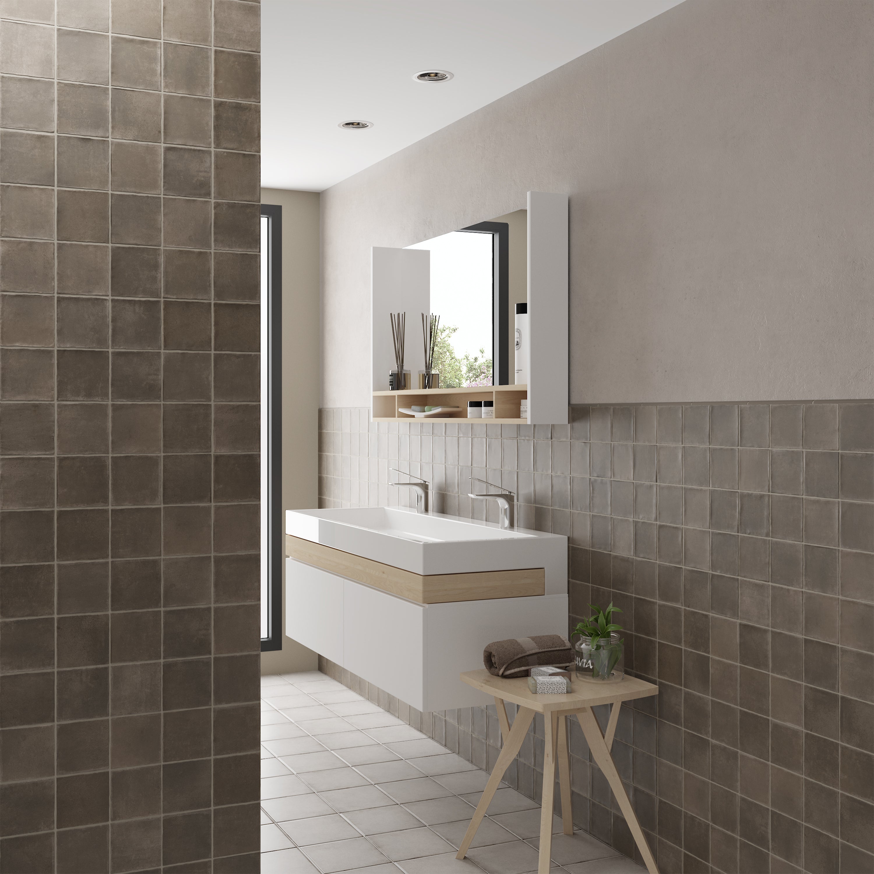ARGILE | CACAO MATT | 100X100X9MM