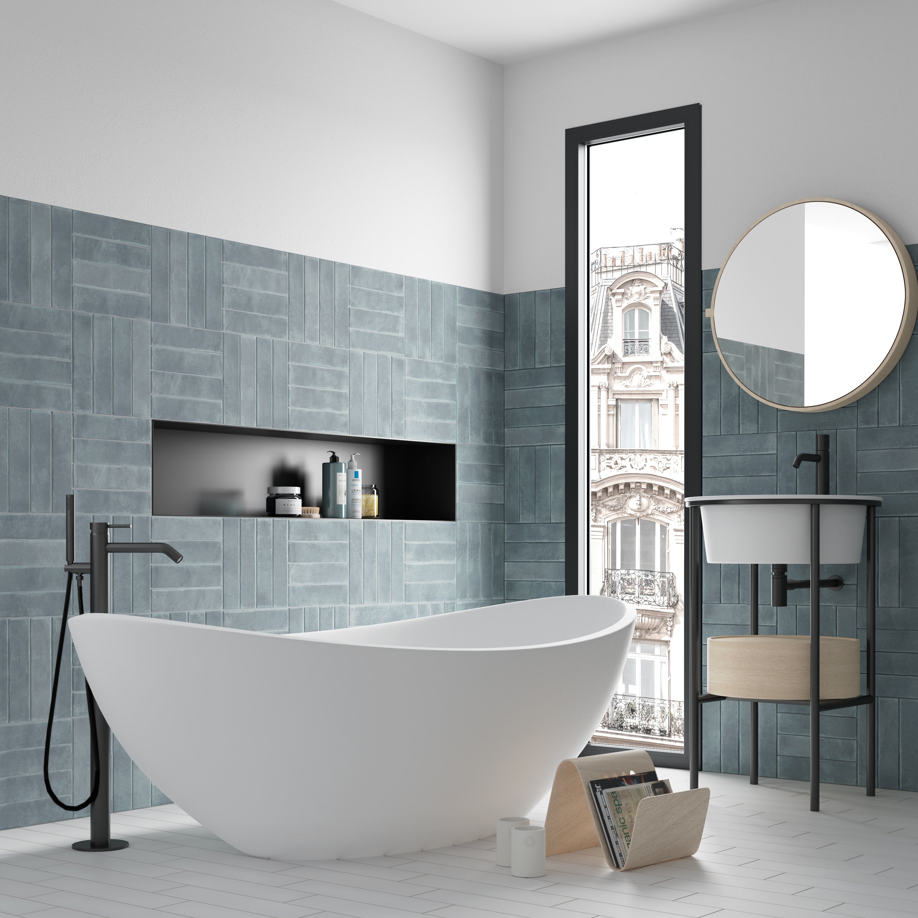 ARGILE | SKY MATT | SUBWAY | 60X246X9MM