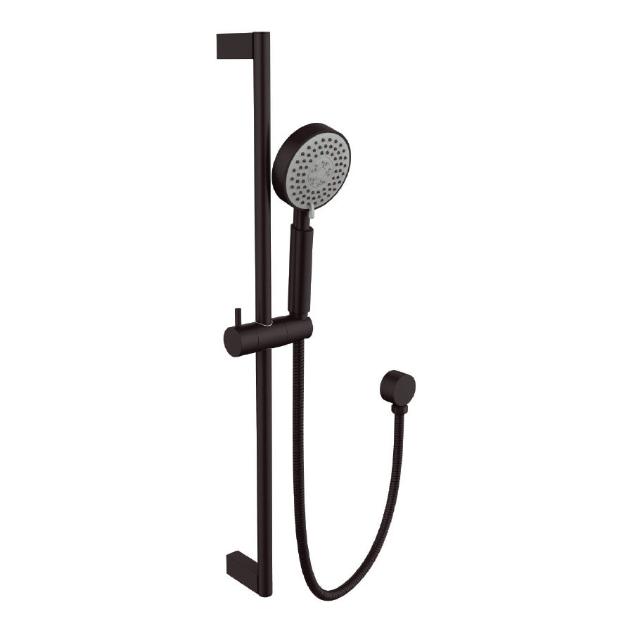 ROUND SHOWER RAIL | BLACK