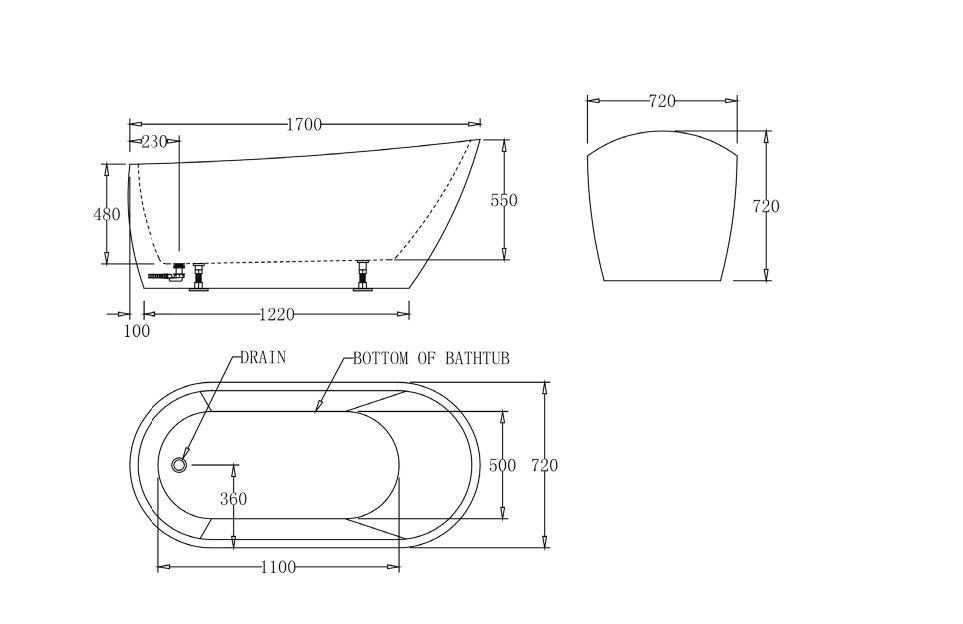 DUBLIN | 1700 FREESTANDING BATHTUB