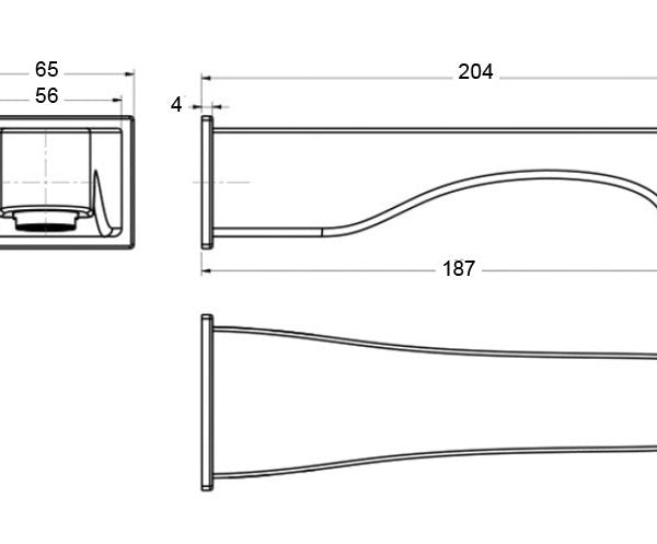 HINO | BATH SPOUT | CHROME