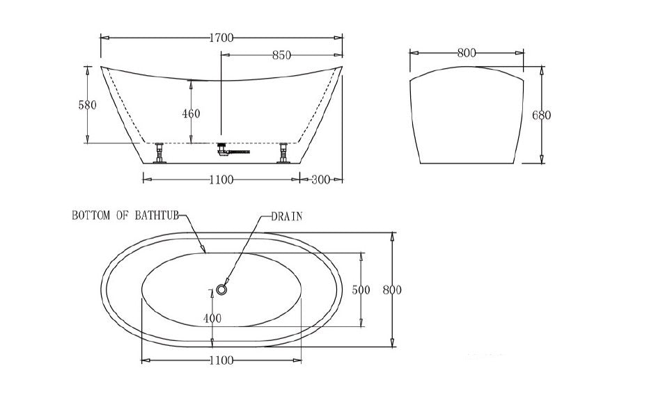 LYON | 1700 FREESTANDING BATHTUB