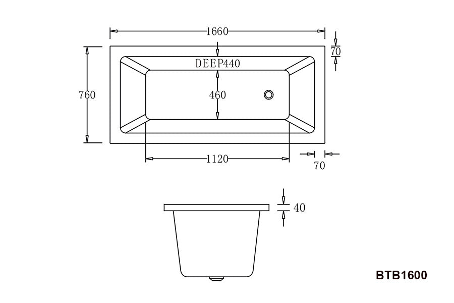 BARI | DROP IN SPA BATHTUB