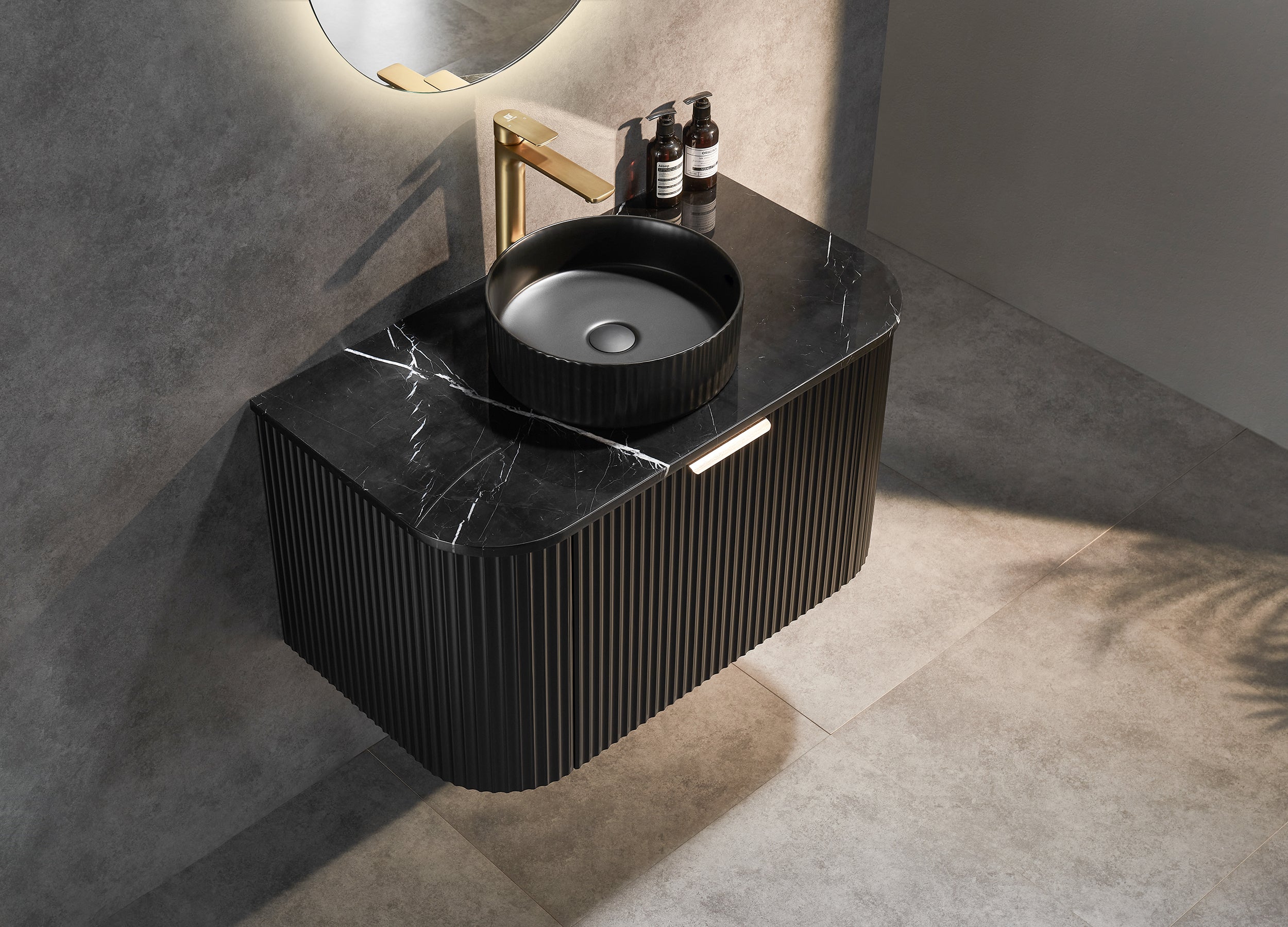 AVALON | 900MM WALL HUNG VANITY WITH STONE TOP