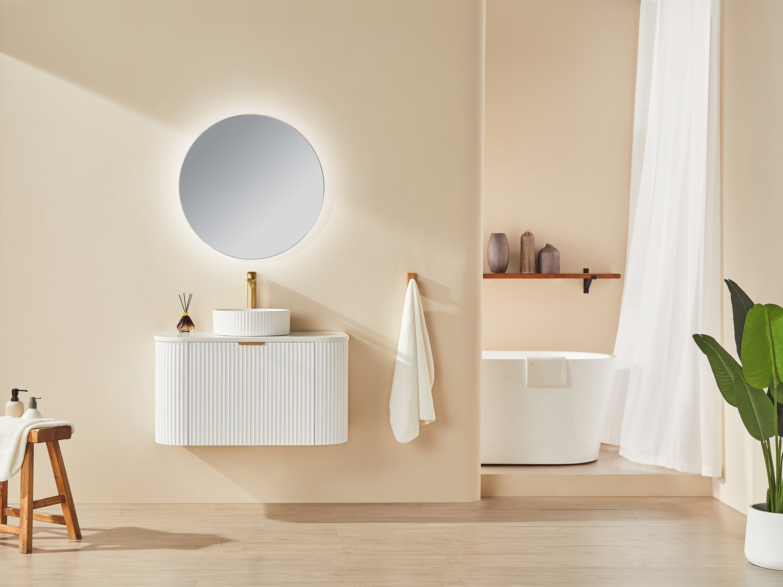 AVALON | 900MM WALL HUNG VANITY WITH STONE TOP