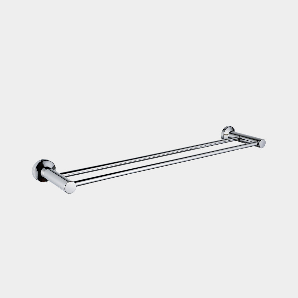 CAPRI | 850MM DOUBLE TOWEL RAIL | CHROME