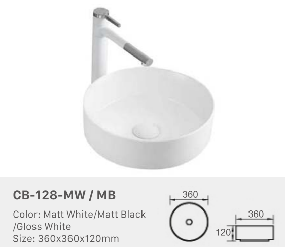 BASIN | GLOSS WHITE | CB-128