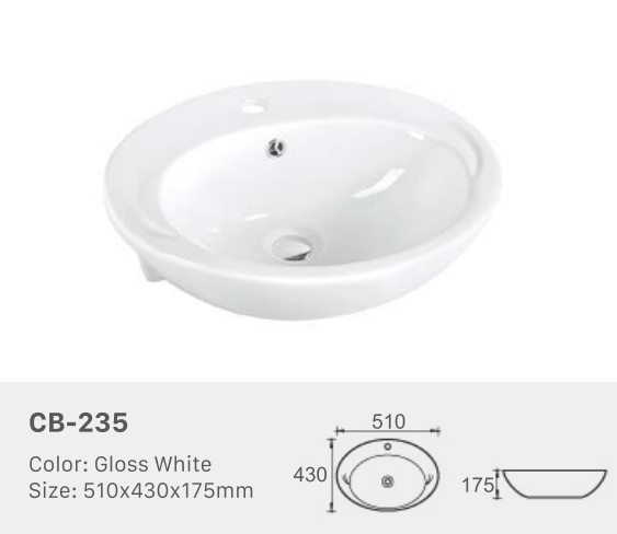 BASIN | GLOSS WHITE | CB-235
