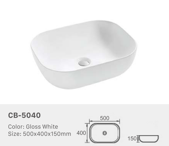 BASIN | GLOSS WHITE | CB-5040