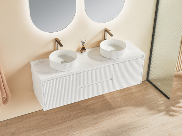 BRINDABELLA | 1500MM WALL HUNG MIDDLE DRAWERS VANITY WITH STONE TOP