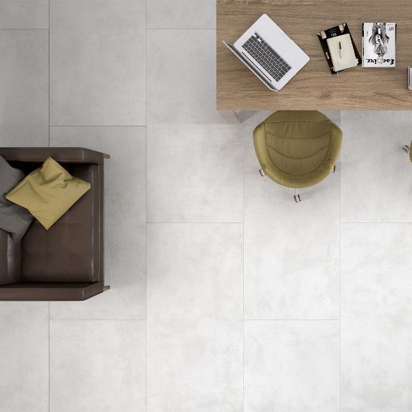CEMENT | WHITE TEXTURED | 600X1200