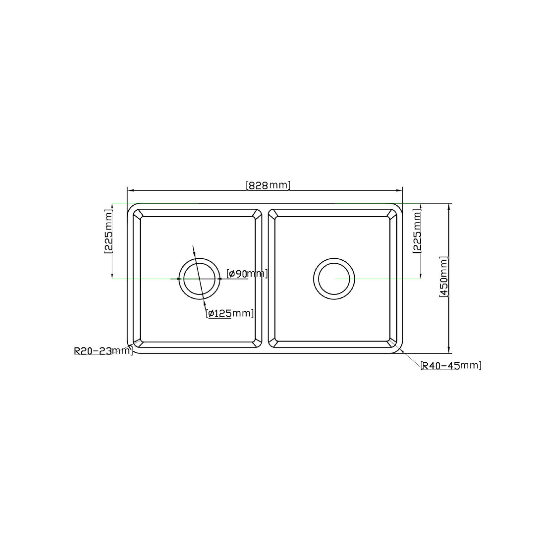 GREENWICH 828 | BUTLERS KITCHEN DOUBLE SINK
