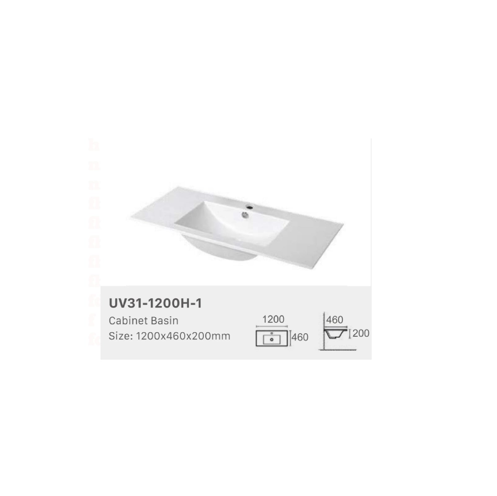 SAMMY | 1200MM FREE STANDING VANITY WITH CERAMIC TOP