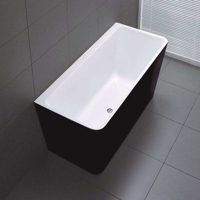 FLORENCE | BACK TO WALL BATHTUB | BLACK
