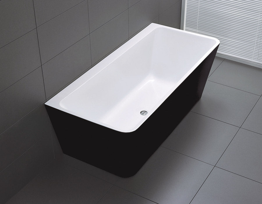 FLORENCE | BACK TO WALL BATHTUB | BLACK