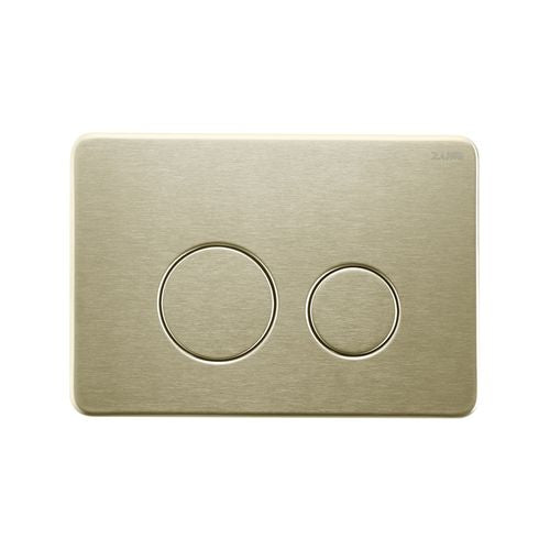 JAVA FLOOR PAN | R&T CISTERN | ROUND BRUSHED GOLD | IN-WALL TOILET SUITE