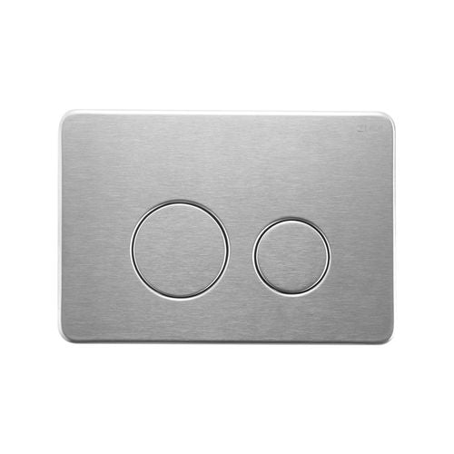 JAVA FLOOR PAN | R&T CISTERN | ROUND BRUSHED NICKEL | IN-WALL TOILET SUITE