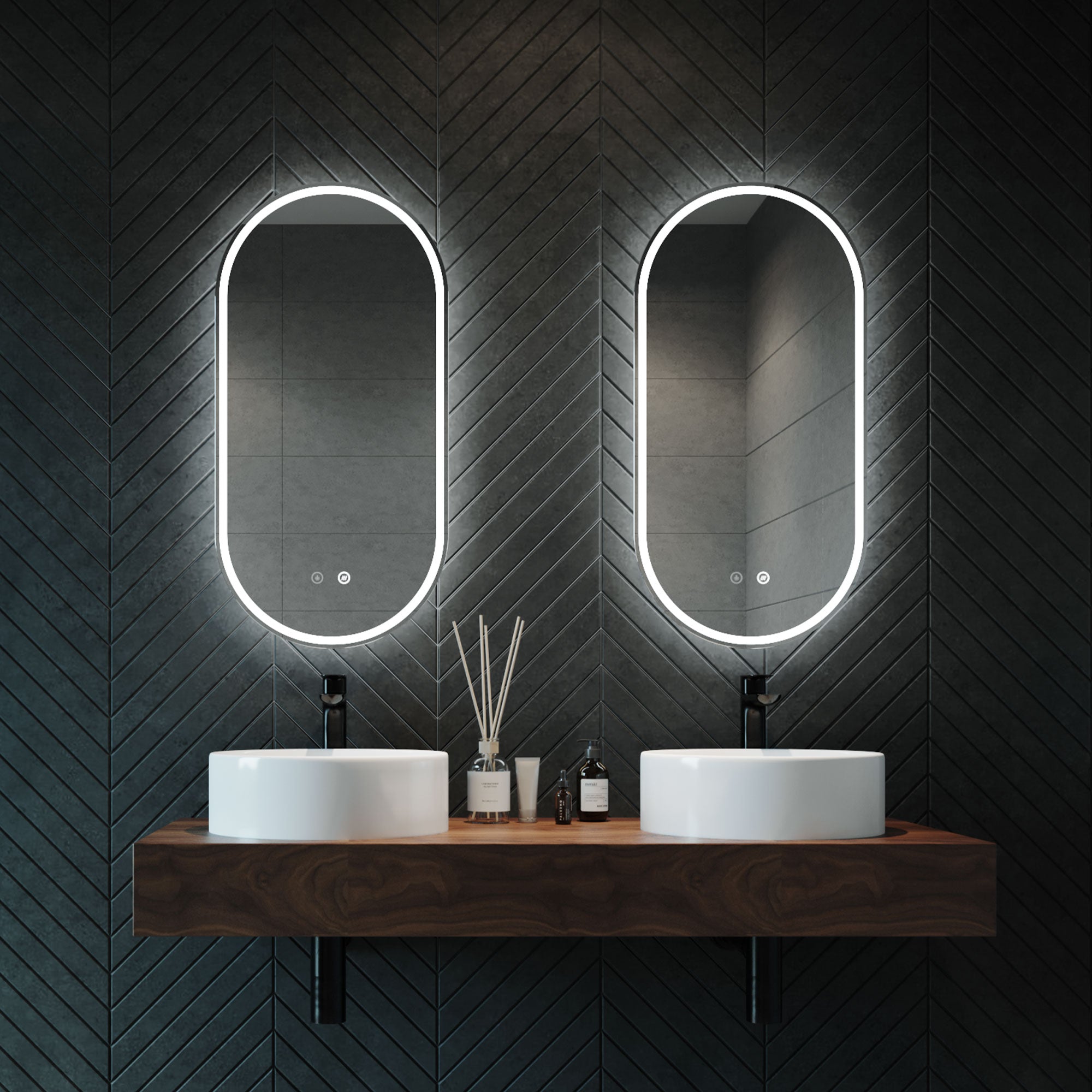 GATSBY | OVAL LED MIRROR 450X900