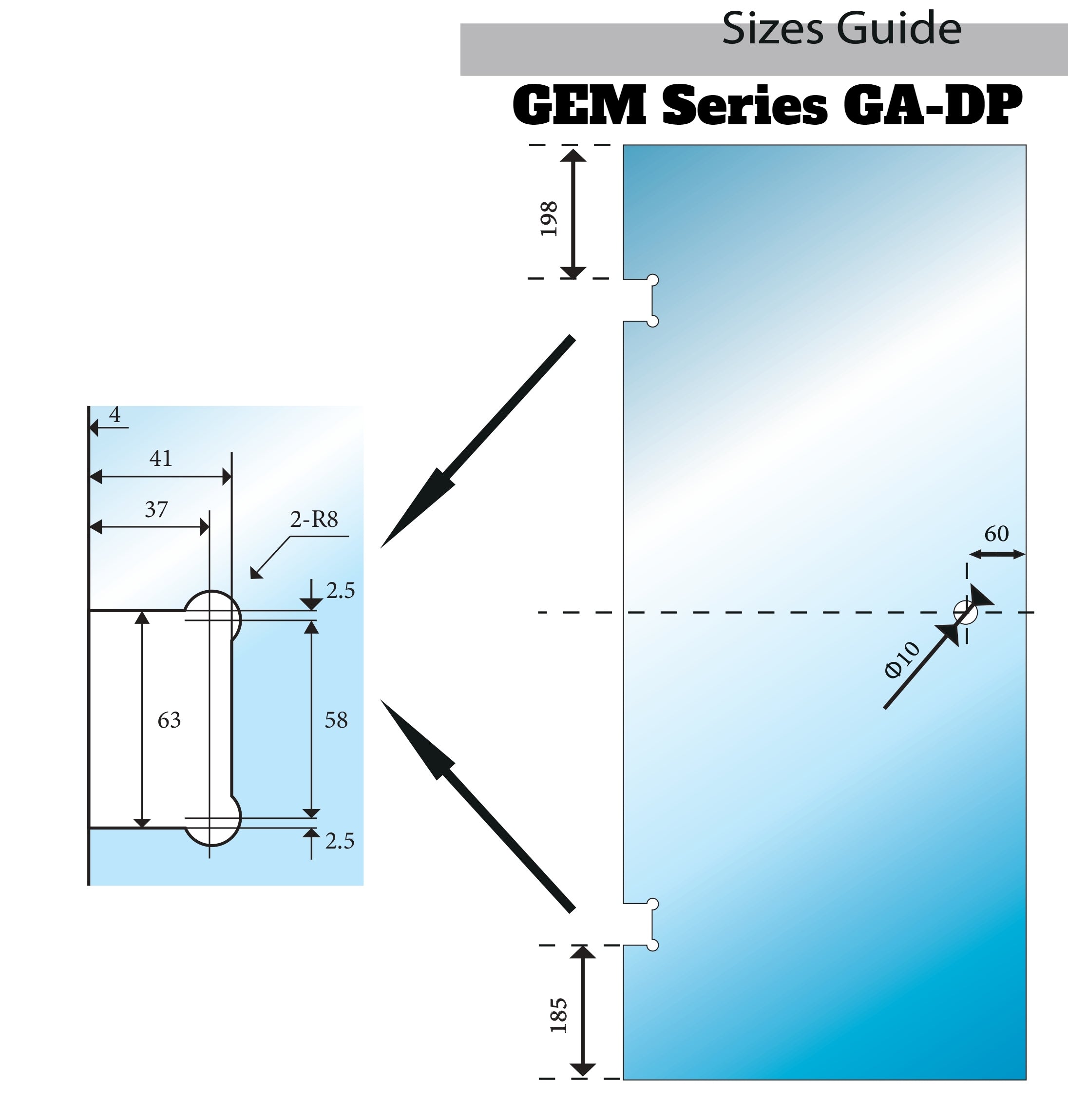 GEM-A | FULLY FRAMELESS SCREEN | FRONT PANEL