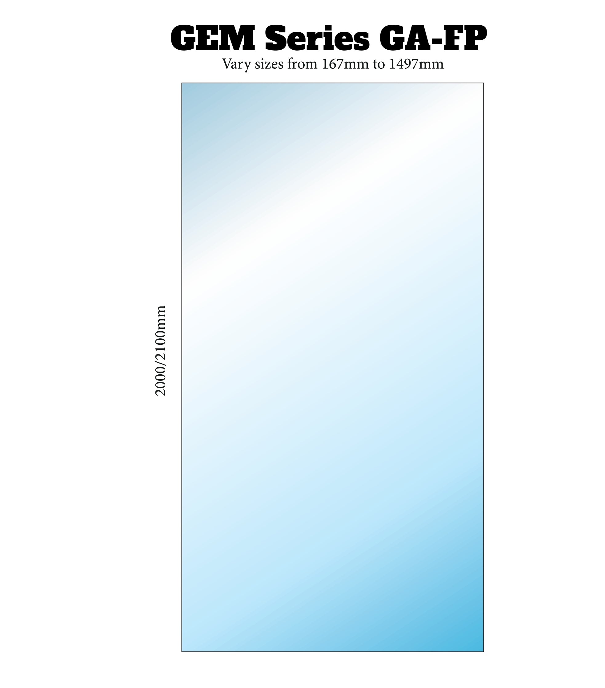 GEM-A | FULLY FRAMELESS SCREEN | FRONT PANEL