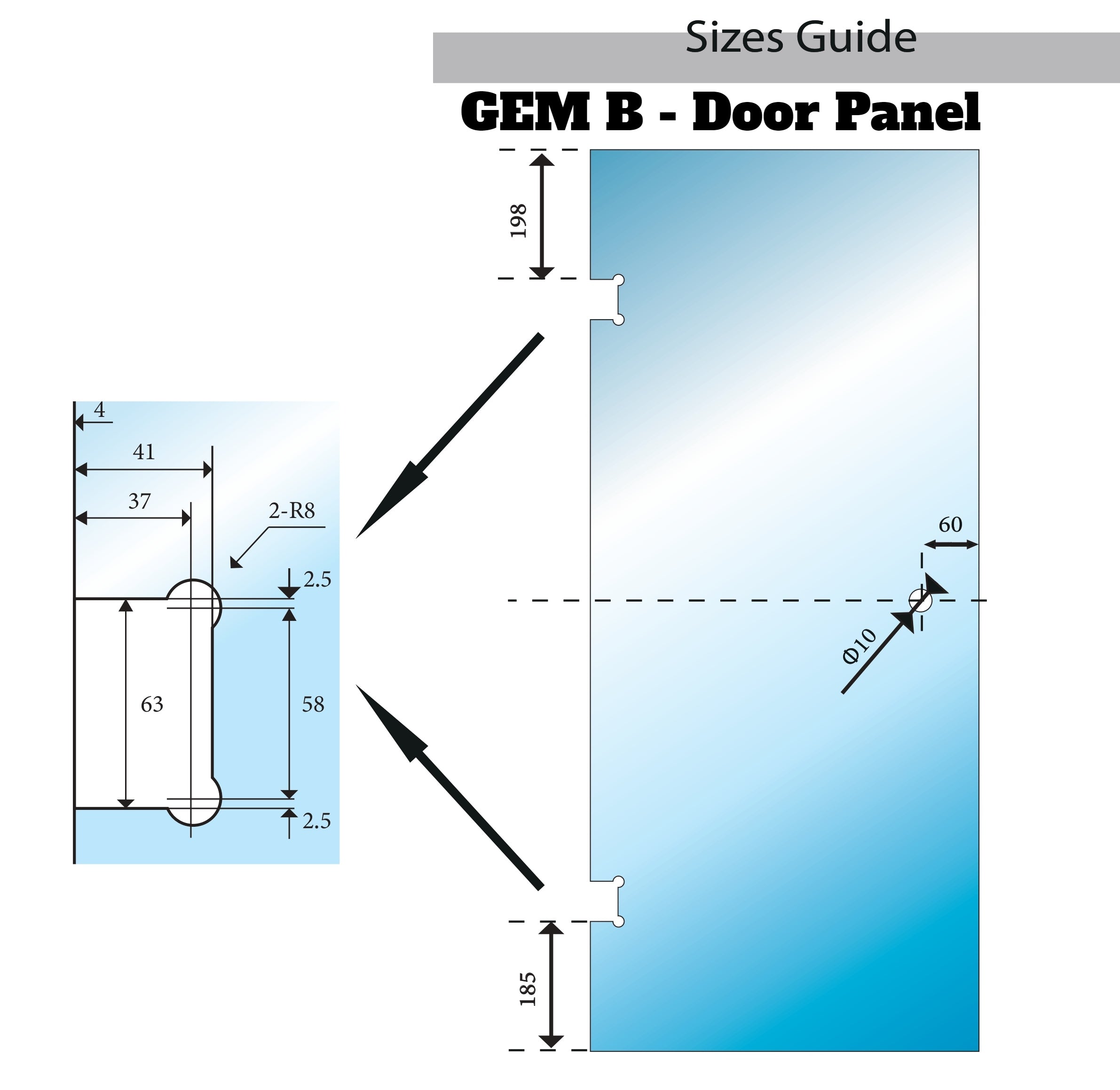 GEM-C | FULLY FRAMELESS SCREEN | FRONT PANEL