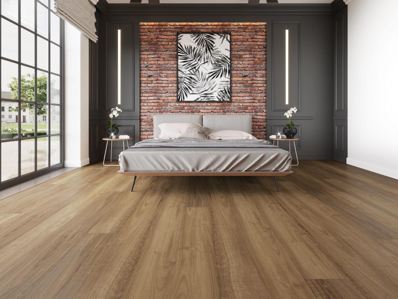 GUARDIAN | SPC HYBRID FLOORING | 1830x228x7mm | SMOKED SPOTTED GUM