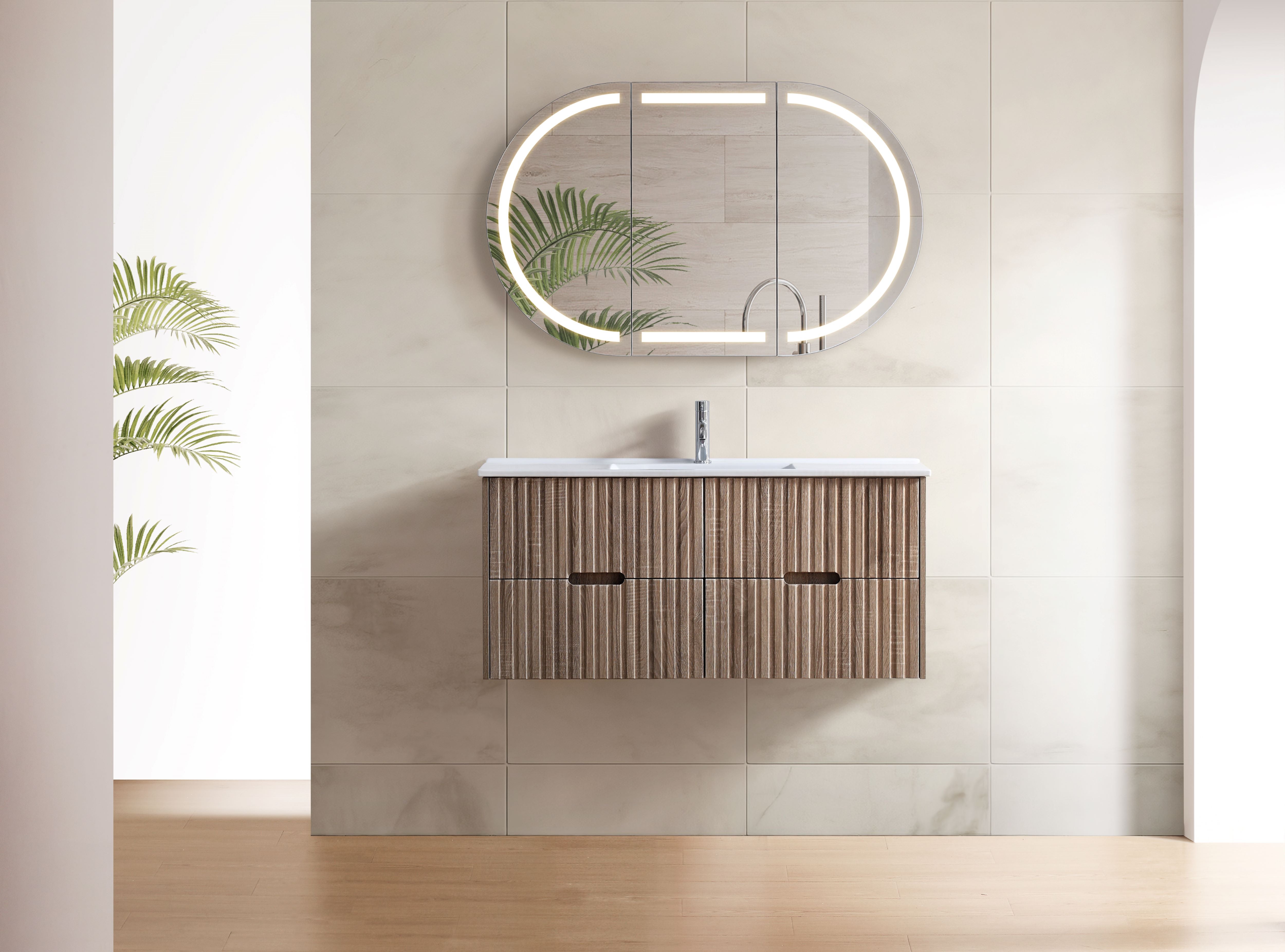 ELENA | 900MM VANITY WITH STONE TOP & UNDERMOUNT BASIN