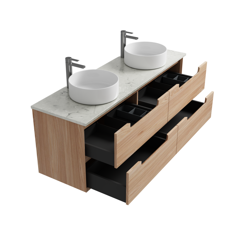 AINSLEY | 1500MM WALL HUNG SINGLE BOWL VANITY WITH CERAMIC TOP
