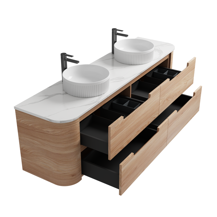 BRIONY | 1500MM WALL HUNG VANITY WITH STONE TOP