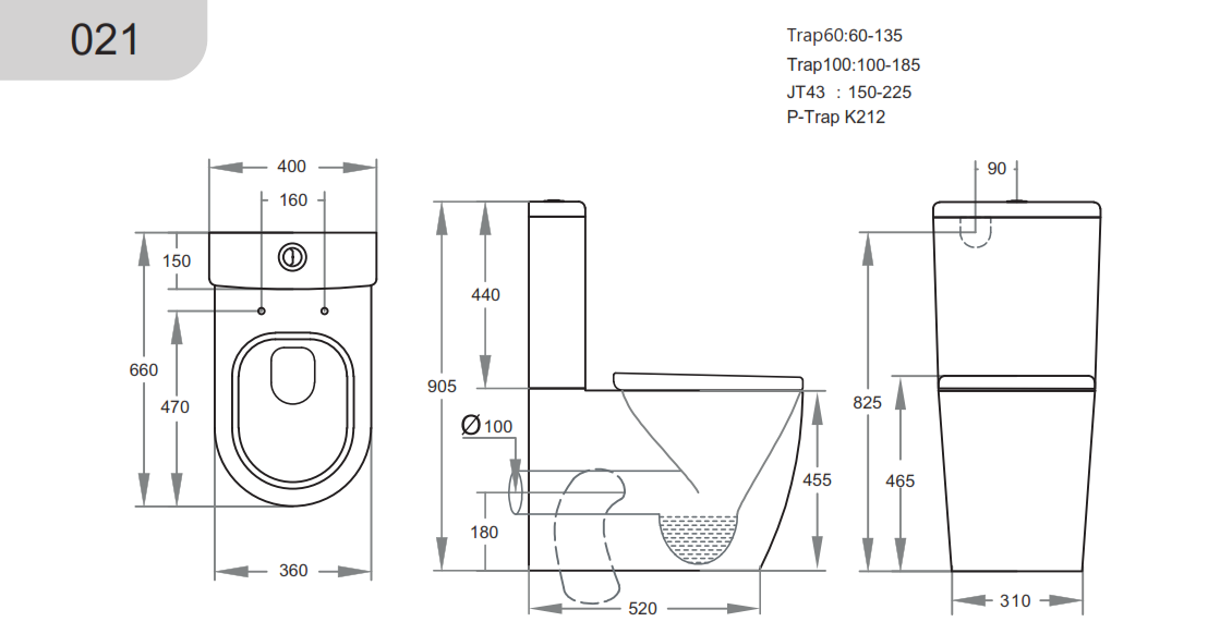 ELVERA AMBULANT TOILET SUITE
