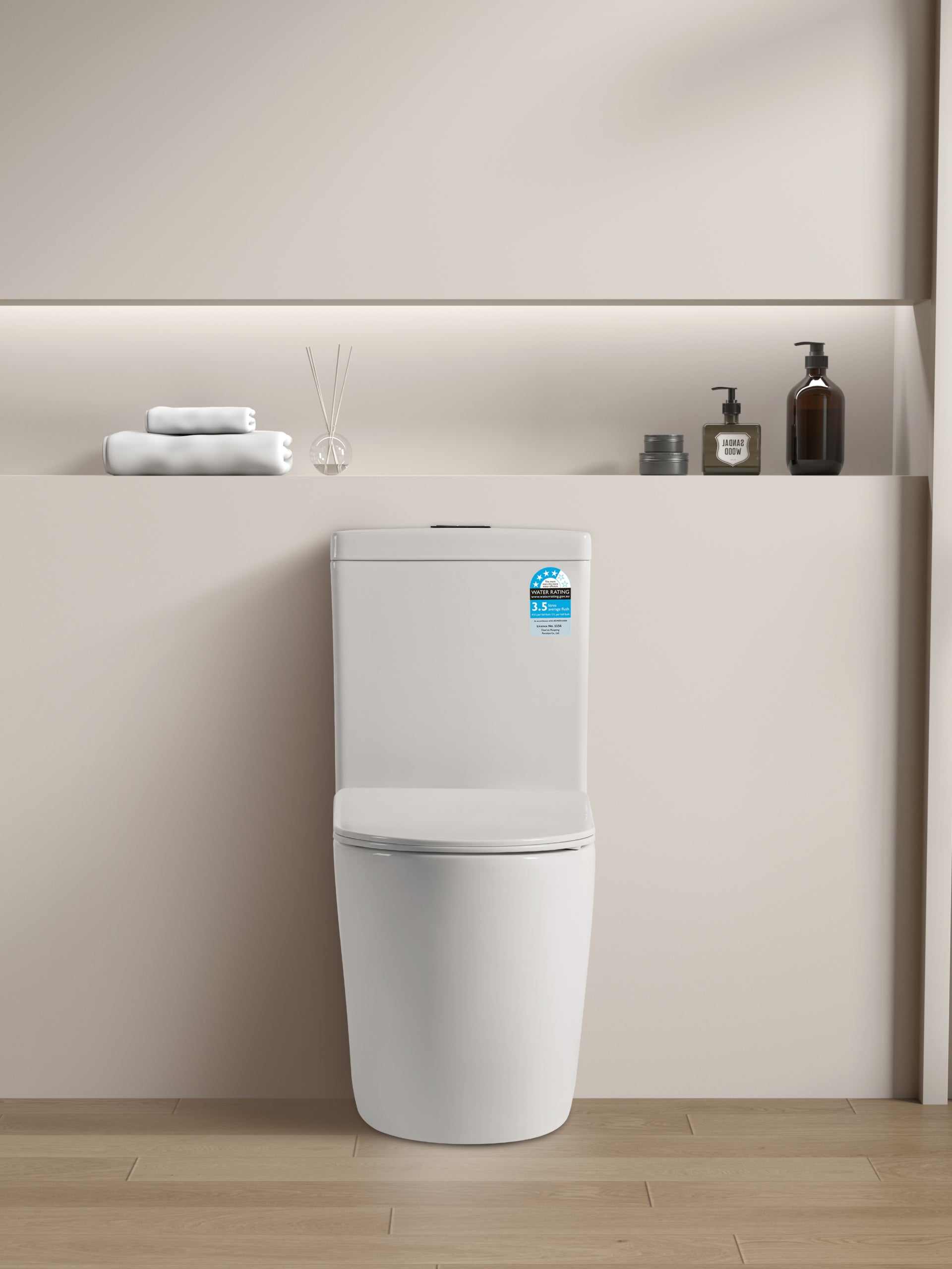 VEDA TORNADO RIMLESS TOILET SUITE | GLOSS WHITE