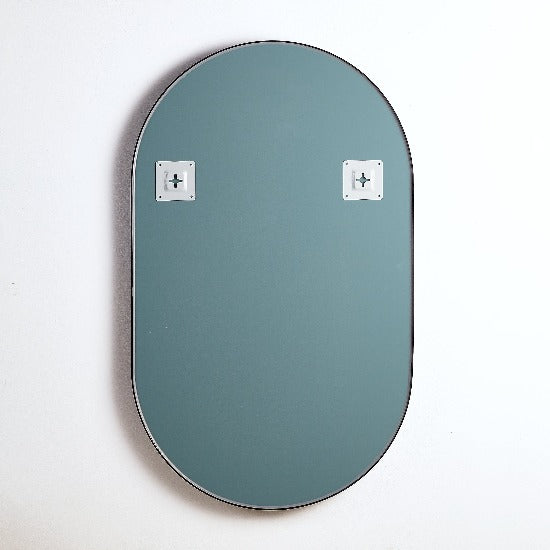 BLACK FRAME | OVAL MIRROR 450X900