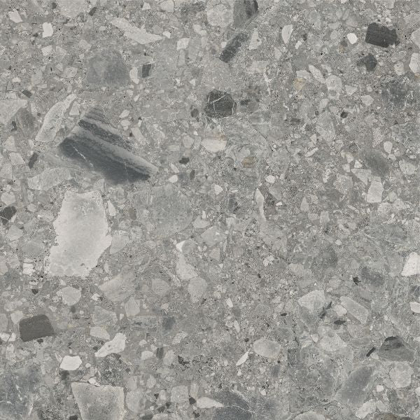 VERONA | DARK GREY | TERRAZZO MATT | 600X600