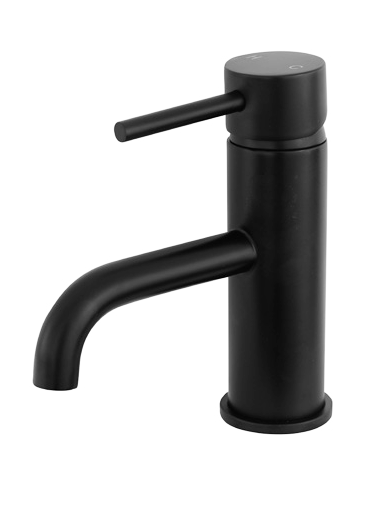 MILAN PIN LEVER CURVED SPOUT BASIN MIXER