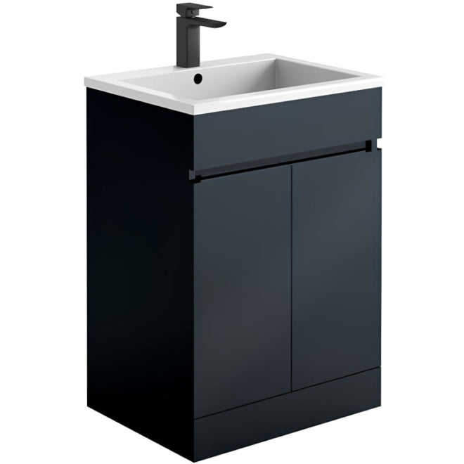 SAMMY | 600MM FREE STANDING VANITY WITH CERAMIC TOP