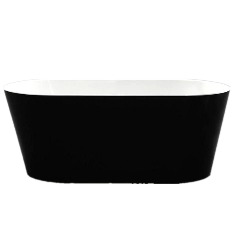 OVIA | FREESTANDING BATHTUB 1700 | BLACK & WHITE