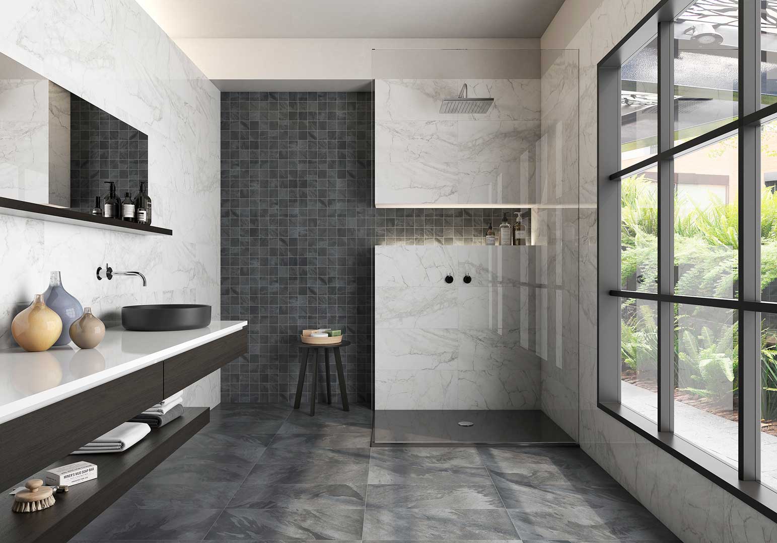LUNI | BLANCO SATIN | 300x600