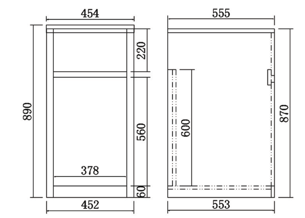 LAUNDRY TROUGH WITH PVC CABINET | 35L