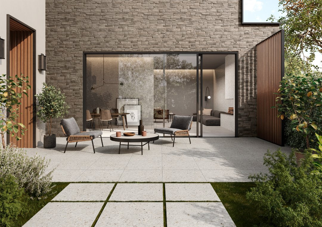 FRAMMENTA TERRAZZO | BIANCO ROCK NON-RECT | 300X600