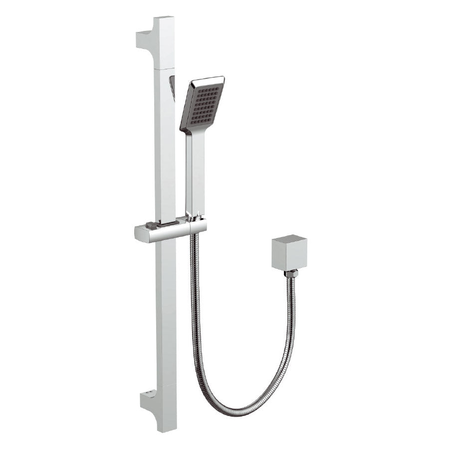 SQUARE SHOWER RAIL | CHROME