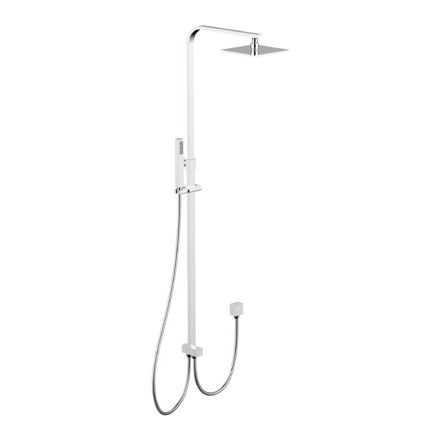 SQUARE SHOWER | LONG SET | CHROME
